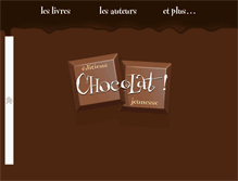 Tablet Screenshot of chocolat-jeunesse.com